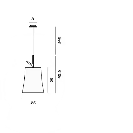 Birdie Grande H 10M Single Pendant