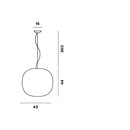 Gem Single E27 Pendant