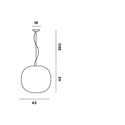 Gem Single E27 Pendant