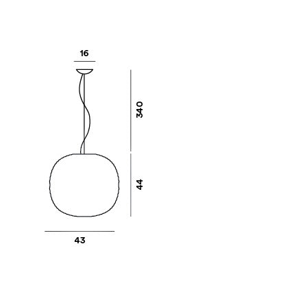 Gem Single E27 Pendant