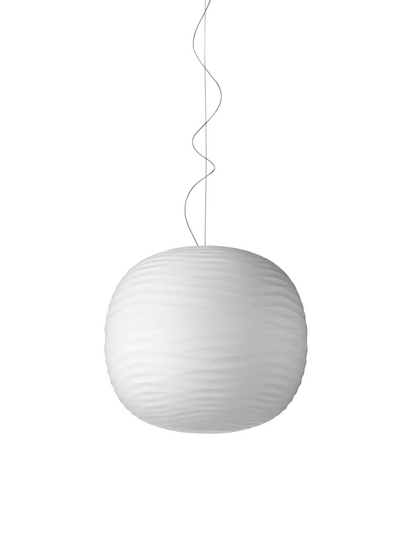 Gem Single H 10M LED Pendant with Blown Acid-Etched Glass