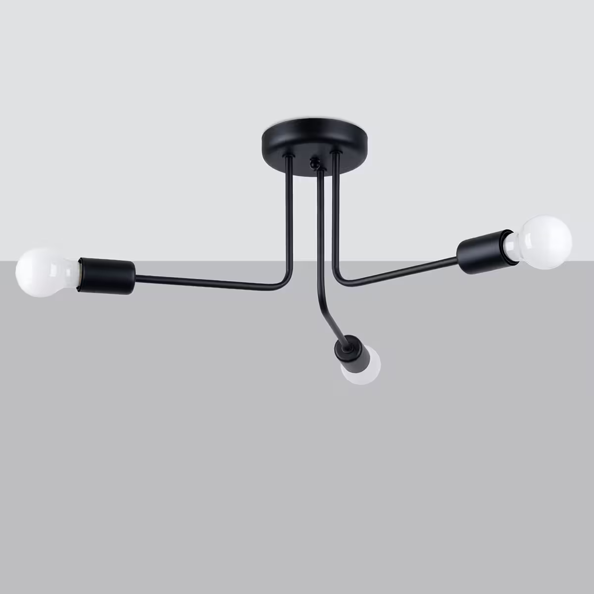 Norah 3 Chandelier in Black