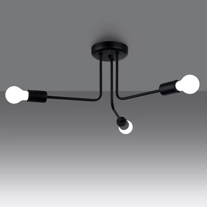 Norah 3 Chandelier in Black