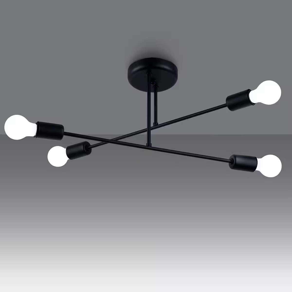 Norah 4 Chandelier in Black