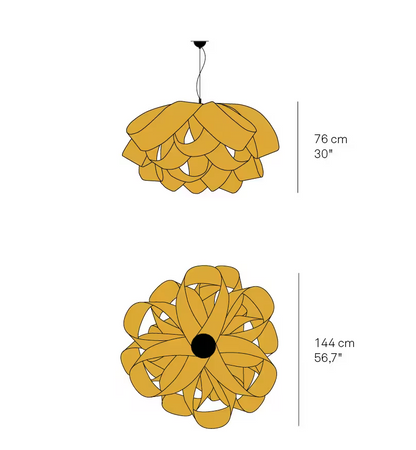 Agatha Large Pendant with Elegant Interlacing Whorls