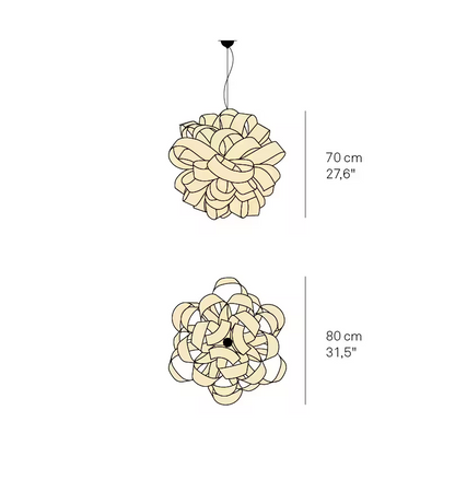Agatha Ball Pendant with Elegant Interlacing Whorls