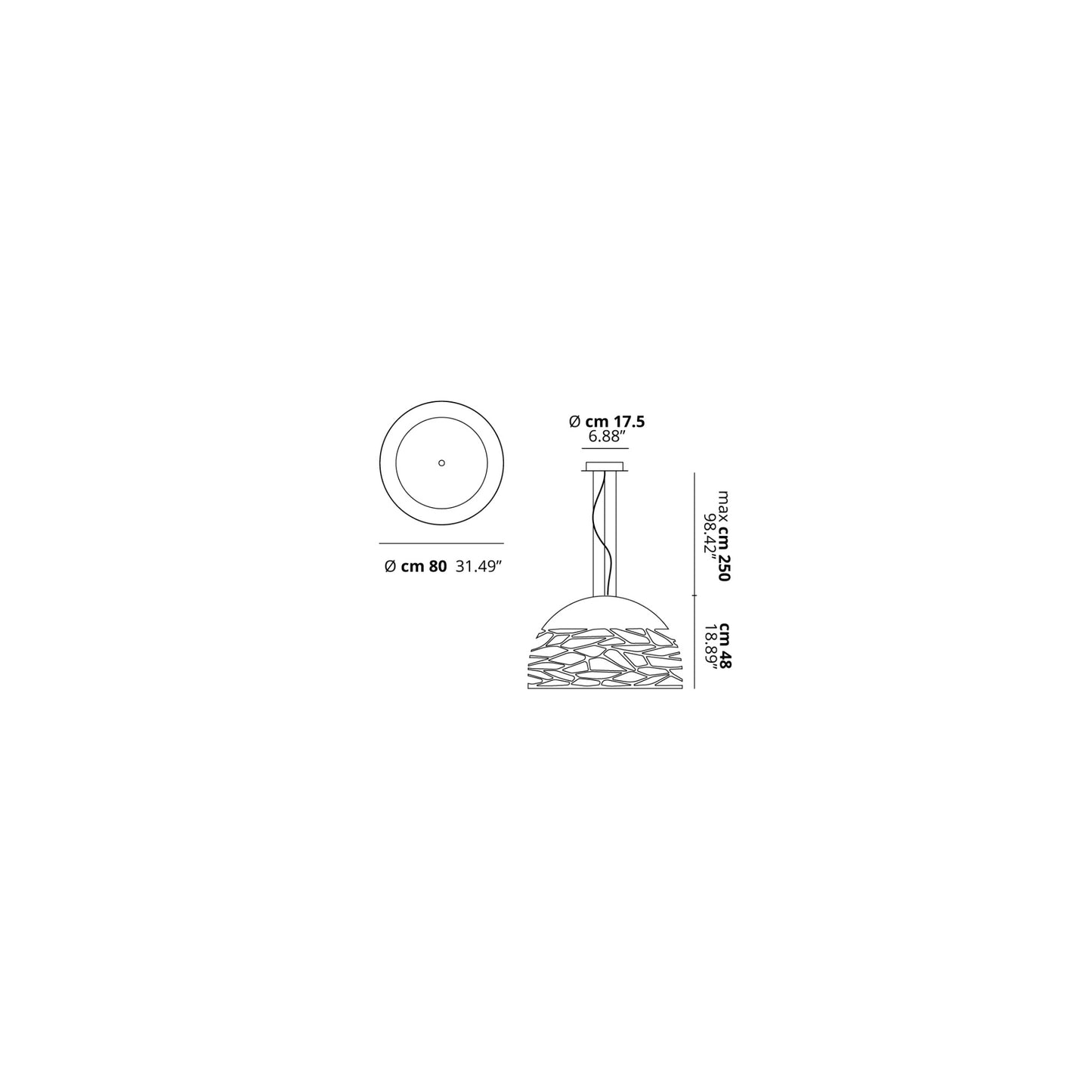 Kelly Dome 80 Large Pendant