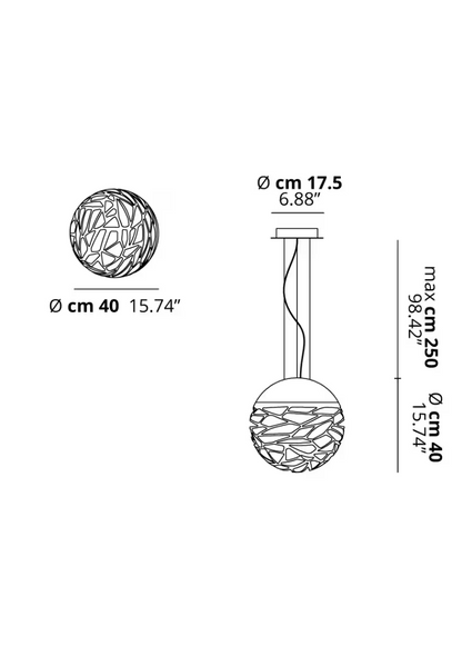 Kelly Sphere 40 Small Pendant