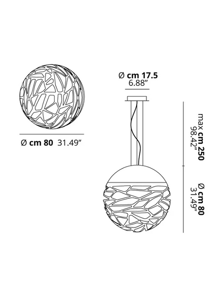 Kelly Sphere 80 Large Pendant
