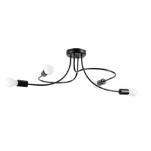 Levar 4 Chandelier in Black