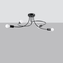 Levar 4 Chandelier in Black