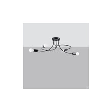 Levar 4 Chandelier in Black