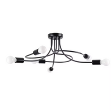 Levar 6 Chandelier in Black