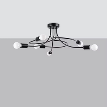 Levar 6 Chandelier in Black