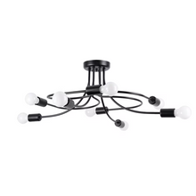Levar 8 Chandelier in Black
