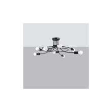 Levar 8 Chandelier in Black
