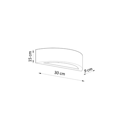 Atena 30 Wall Light in White