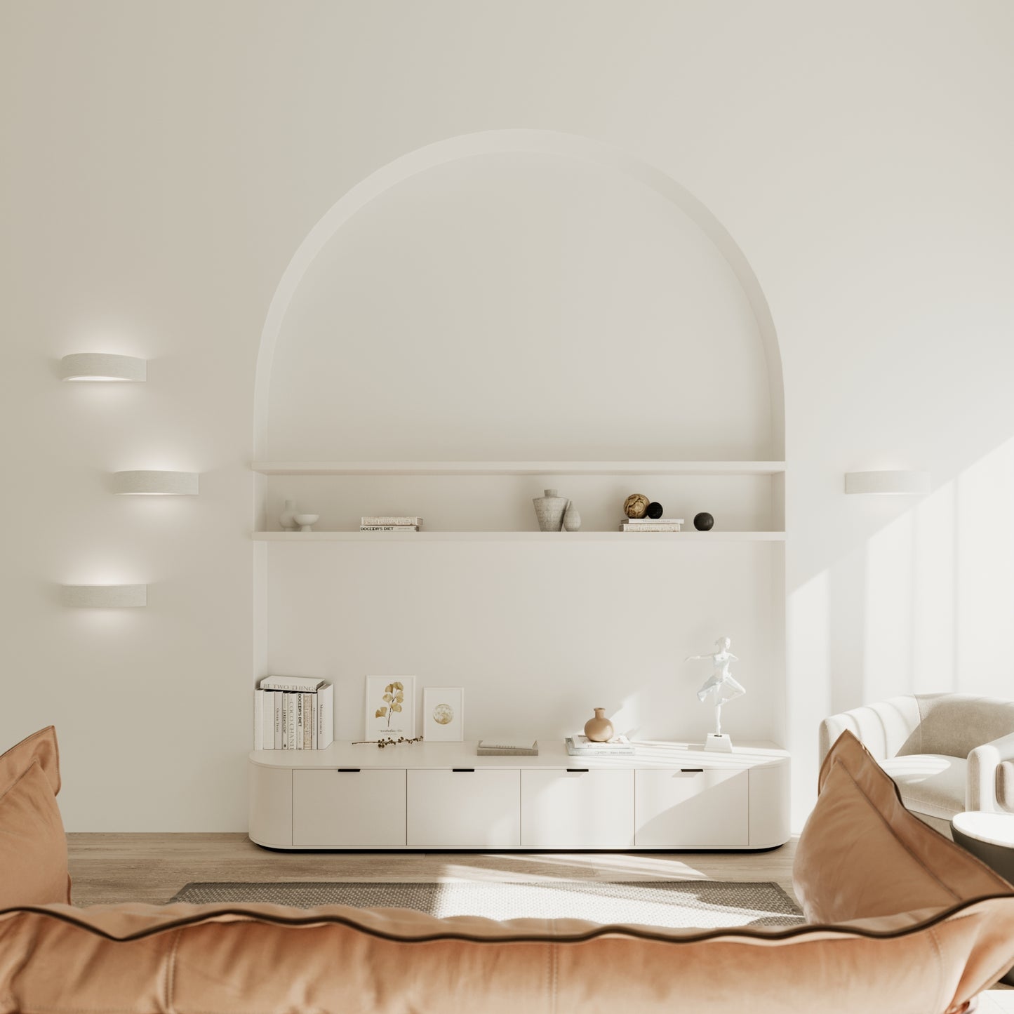 Atena 30 Wall Light in White
