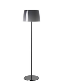 Lumiere XXL Extra-Large Chrome Floor Lamp with Blown Glass Diffuser