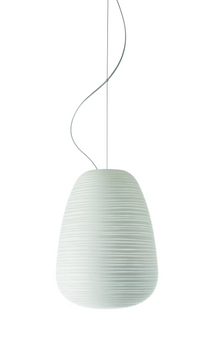 Rituals 1 Blown Glass Pendant with Lacquered Metal