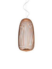 Spokes 1 LED Pendant with Varnished Steel & Aluminium