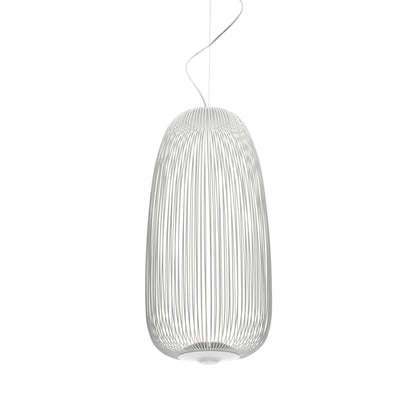 Spokes 1 LED Pendant with Varnished Steel & Aluminium