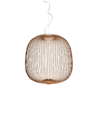 Spokes 2 LED Pendant with Varnished Steel & Aluminium