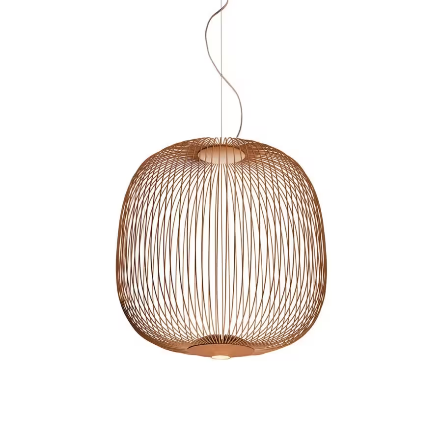 Spokes 2 Large Dimmable LED Pendant with Varnished Steel & Aluminium