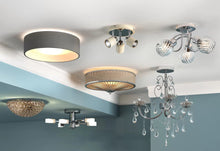Dar OSLO 3lt Flush Ceiling Light