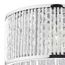 Nantes Three-Light Polished Chrome Flush Mount