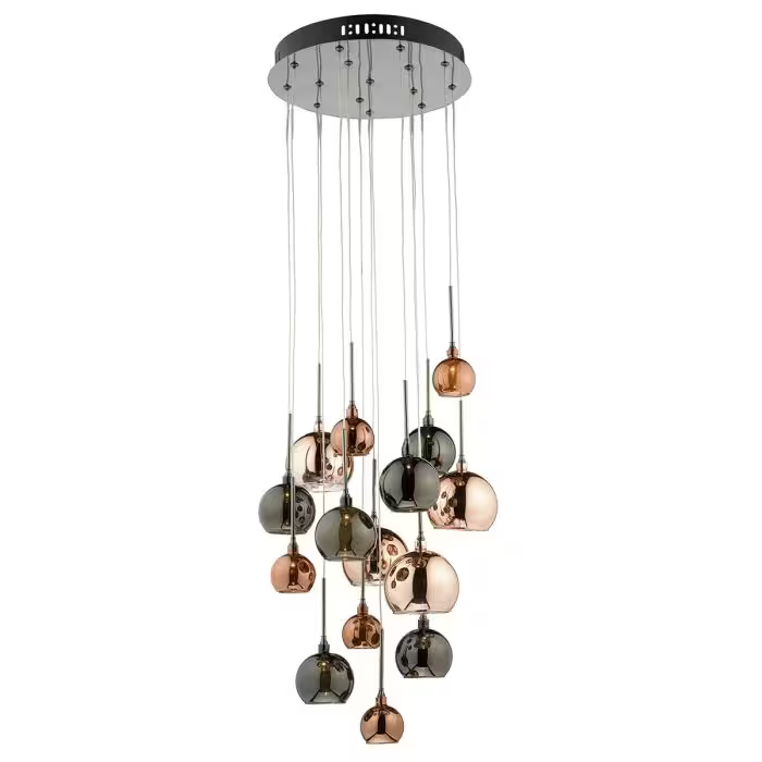 Aurelia 15-Light Spiral Pendant