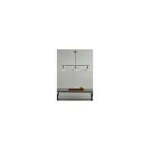 Dara 3-Light Bar Pendant Antique Brass & Glass