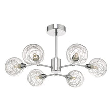 Dar Tyka Semi-Flush Ceiling Light