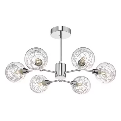 Tyka 6-Light Semi Flush