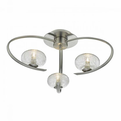 Dar Leighton Semi-Flush Ceiling Light