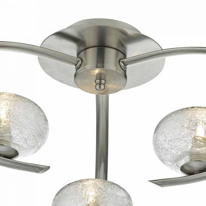 Dar Leighton Semi-Flush Ceiling Light