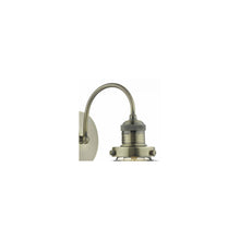 Curtis Wall Light Antique Brass with Champagne Glass
