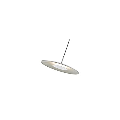 Enoch Single LED Pendant with Stainless Steel Detailing