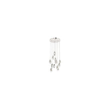 Crystal 12-Light Cluster Pendant Polished Chrome