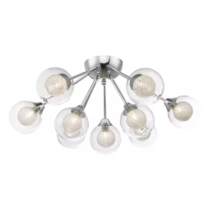 Zeke 9-Light Semi Flush