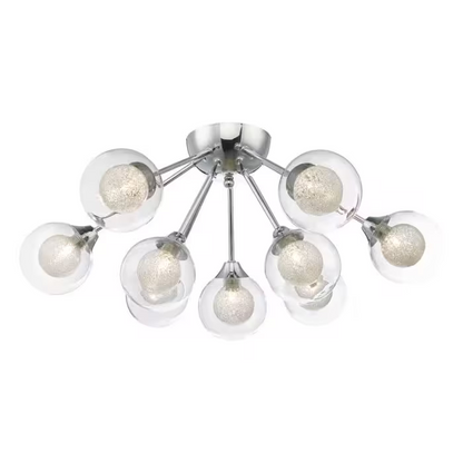 Zeke 9-Light Semi Flush