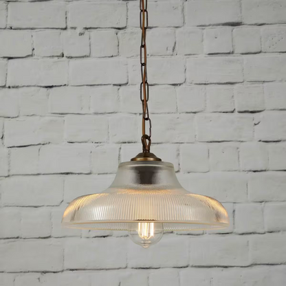 London Prismatic Railway Glass Pendant Light