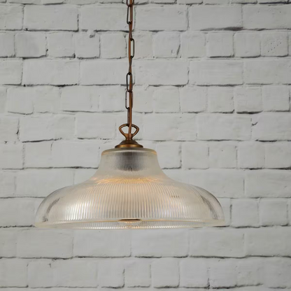 London Prismatic Railway Glass Pendant Light