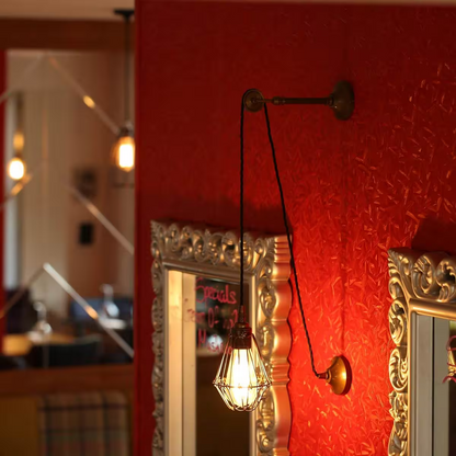 Apoch Vintage Pulley Cage Wall Light