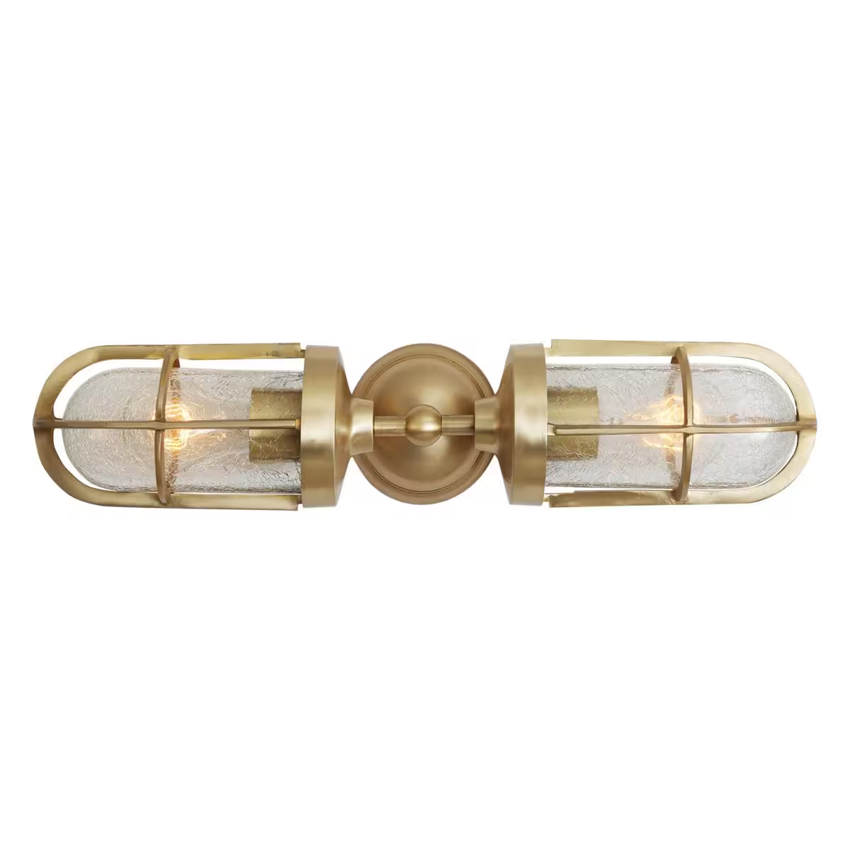 Clayton Double Well Glass Wall Light IP54