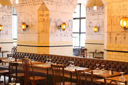 Chulainn 25cm Industrial Brass Dish Wall Light