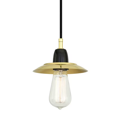 Doon Modern Ceramic & Brass Pendant