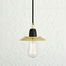 Doon Modern Ceramic & Brass Pendant
