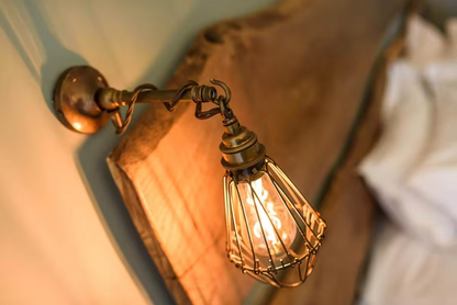 Edom Industrial Cage Wall Light