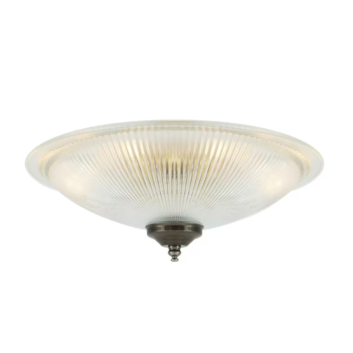 Nicosa Shallow Holophane Flush Ceiling Light